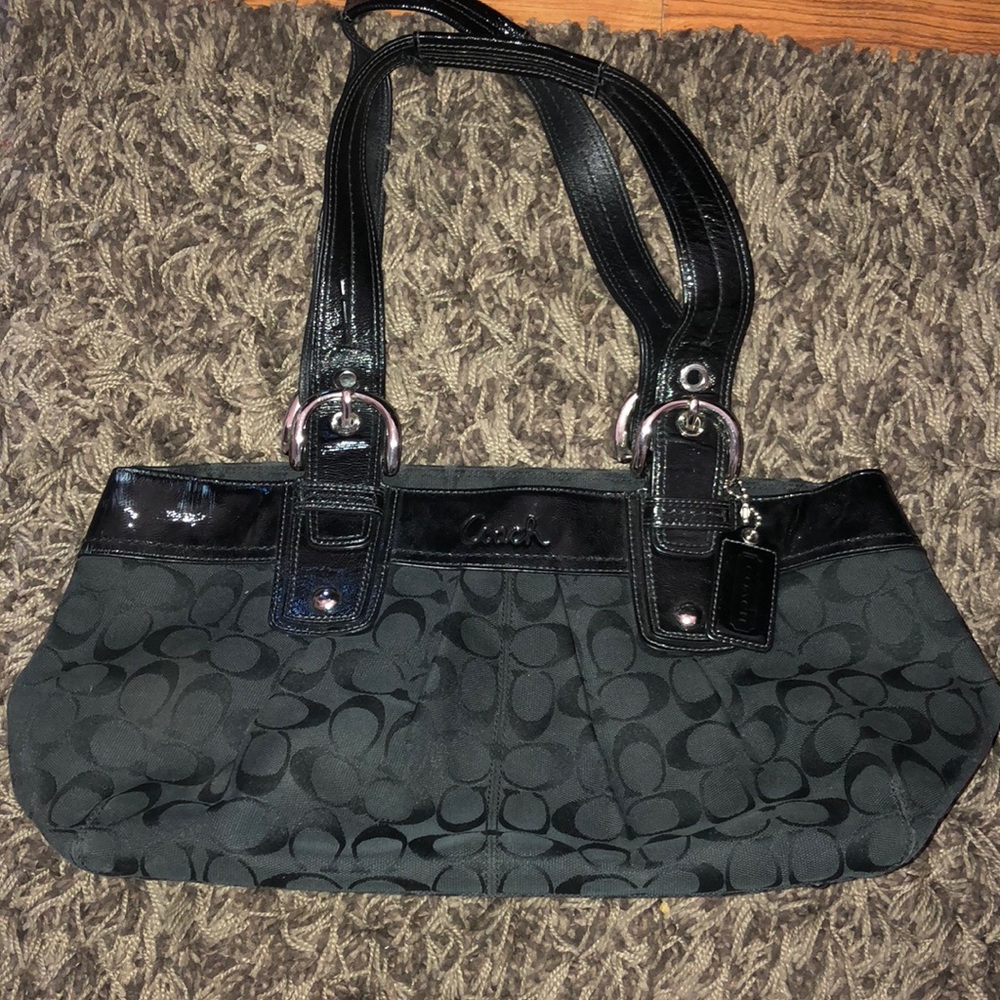Coach Women's: Coach Black Soho Pleated